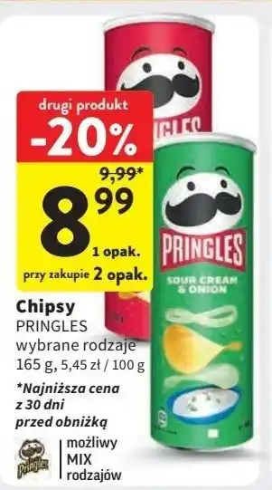 Intermarche Chipsy original Pringles oferta