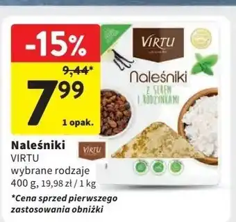 Intermarche Naleśniki z serem i rodzynkami Virtu oferta