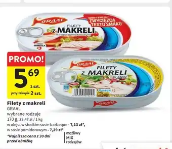 Intermarche Filety z makreli w sosie pomidorowym Graal oferta