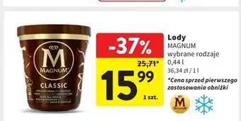 Intermarche Lody classic Algida Magnum oferta