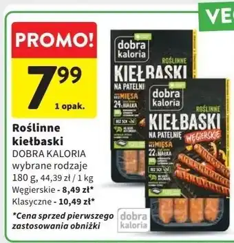 Intermarche Kiełbaski klasyczne roślinne Dobra Kaloria oferta