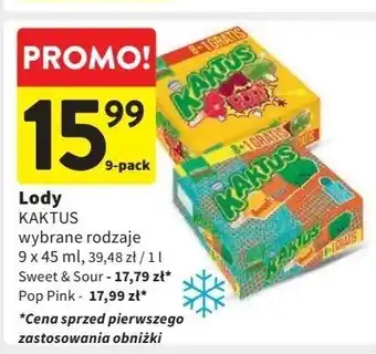 Intermarche Lody pop! Nestle Kaktus oferta