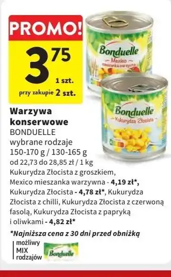 Intermarche Kukurydza złocista z papryką i oliwkami Bonduelle oferta