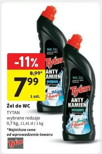 Intermarche Żel do wc antykamień ocean Tytan Wc oferta