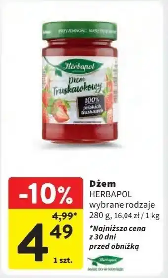 Intermarche Dżem truskawkowy Herbapol oferta