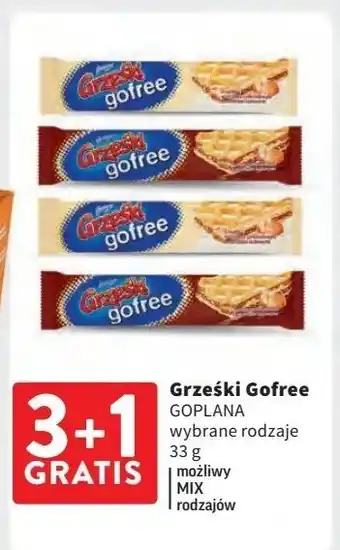 Intermarche Wafel waniliowo-czekoladowy z orzechami Grześki Gofree oferta