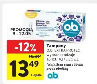 Intermarche Tampony normal O.b. Extra Protect oferta