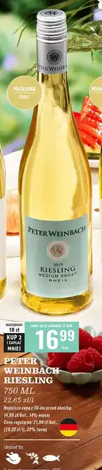 Biedronka Wino Peter Weinbach Riesling oferta
