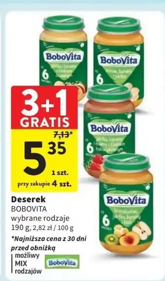 Intermarche Brzoskwinie jabłka banany i kiwi Bobovita oferta