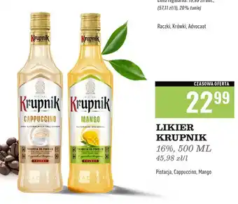 Biedronka Likier Krupnik Mango oferta