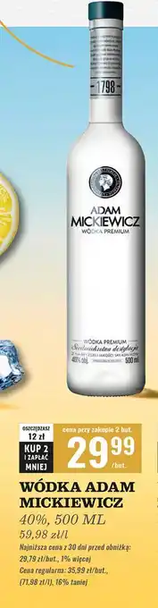 Biedronka Wódka Adam Mickiewicz oferta