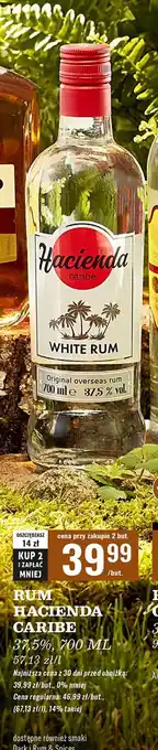 Biedronka Rum Hacienda Caribe White oferta