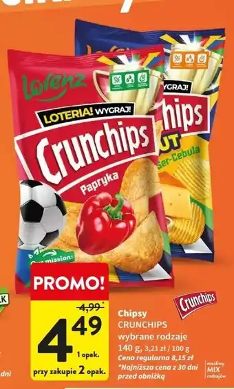 Intermarche Chipsy paprykowe Crunchips oferta