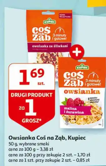 Auchan Owsianka ze śliwką Kupiec Coś Na Ząb oferta