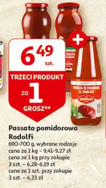 Auchan Passata pomidorowa Rodolfi oferta