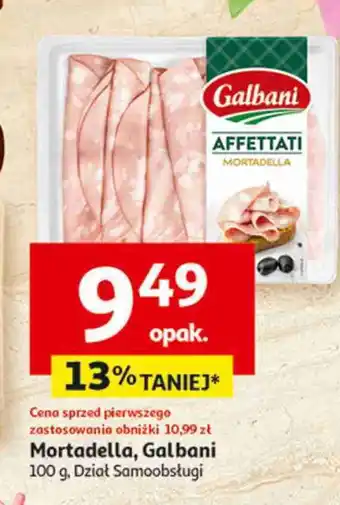 Auchan Mortadela affettati Galbani oferta