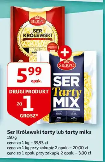 Auchan Ser żółty tarty mix Sierpc oferta