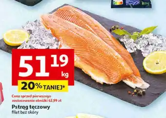 Auchan Pstrąg tęczowy filet bez skóry oferta