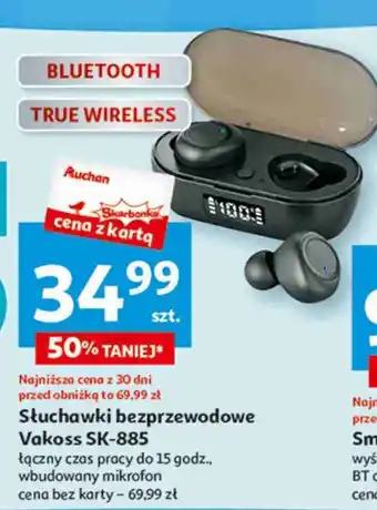 Auchan Słuchawki sk-885bk Vakoss oferta