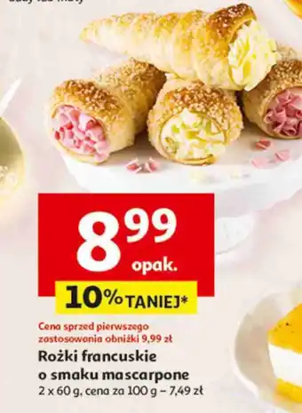 Auchan Rożki francuskie o smaku mascarpone oferta