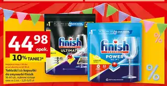 Auchan Tabletki do zmywarek lemon Finish Quantum Ultimate oferta