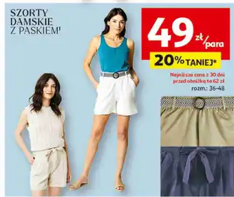 Auchan Szorty damskie 36-48 oferta