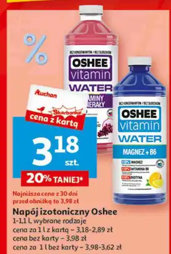 Auchan Napój witaminy i minerały Oshee Vitamin Water oferta