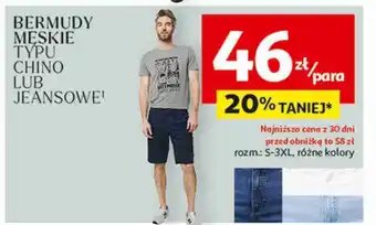 Auchan Bermudy męskie Inextenso By Auchan oferta