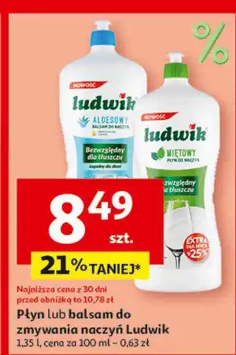 Auchan Płyn do mycia naczyń miętowy Ludwik oferta