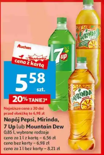 Auchan Napoj orange Mirinda Free oferta