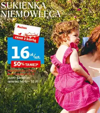 Auchan Sukienka niemowlęca Inextenso By Auchan oferta