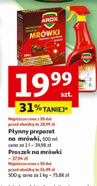 Auchan Płyn na mrówki Arox oferta