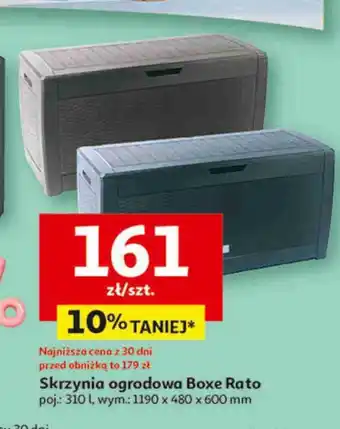 Auchan Skrzynia ogrodowa boxe rato 310 l oferta