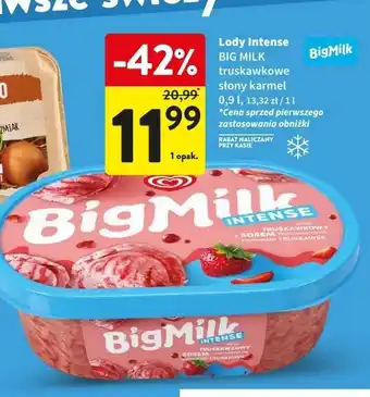 Intermarche Lody słony karmel intense Algida Big Milk oferta