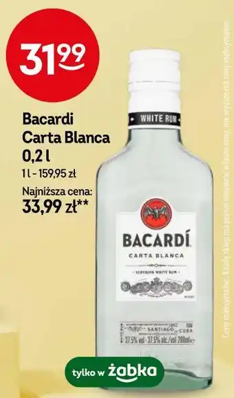 Żabka Bacardi Carta Blanca oferta