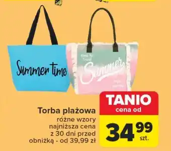 Carrefour Torba plażowa oferta