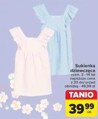 Carrefour Sukienka dziewczęca 3-14 lat oferta