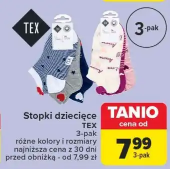 Carrefour Stopki dziecięce Tex oferta
