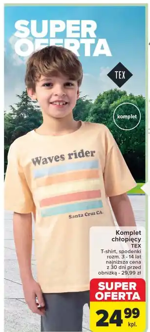 Carrefour Komplet chłopięcy 3-14 lat Tex oferta