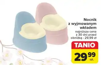 Carrefour Nocnik z wyjmowaną wkładką różówy oferta