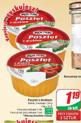 Dino Pasztet drobiowy Rolnik oferta