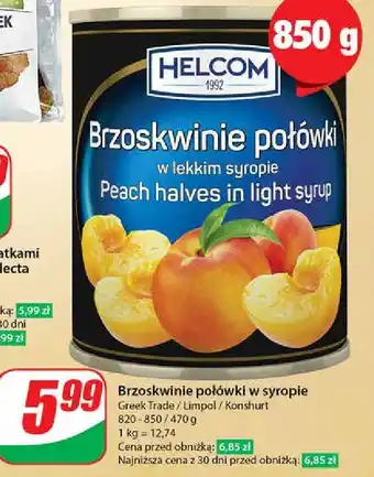 Dino Brzoskwinie połówki Helcom oferta