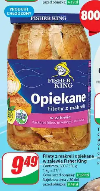 Dino Filety z makreli panierowane i smażone w zalewie octowej Fisher King oferta