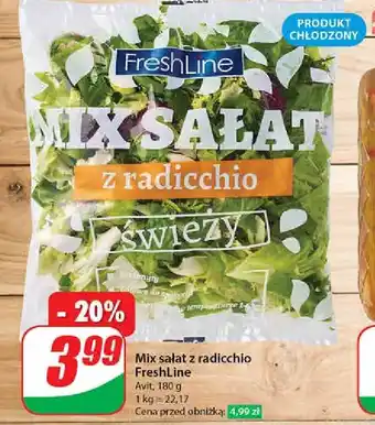 Dino Mix sałat z radicchio Freshline oferta