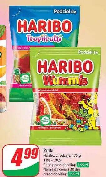 Dino Żelki Haribo Tropifrutti oferta