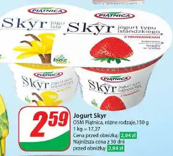 Dino Jogurt typu islandzkiego waniliowy Piątnica Skyr oferta