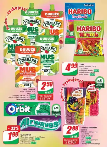 Dino Mus jabłko-gruszka Tymbark 100% Owoców oferta