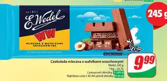 Dino Czekolada mleczna z wafelkami orzechowymi E. Wedel Ww oferta