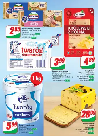 Dino Ser kremowy ze śmietanką Hochland oferta
