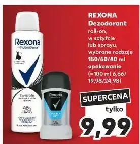 Kaufland Antyperspirant black + white Rexona Invisible oferta